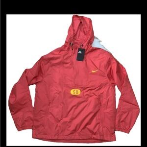 Nike SB March Radness 1/2zip pullover Men Jacket Flamingo Pink CV4299-648 Men Lg